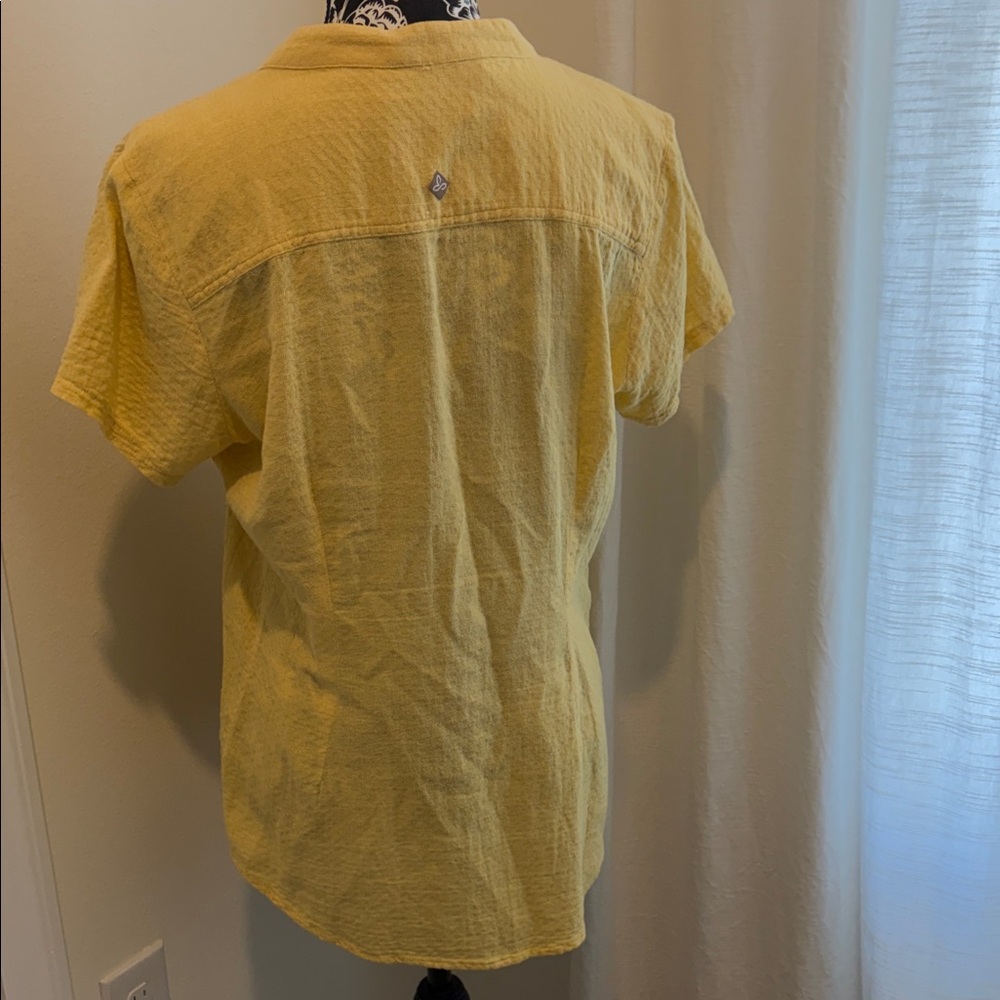 Organic Cotton Prana Golden Button-Down Women's Shirt - Picture 4 of 9